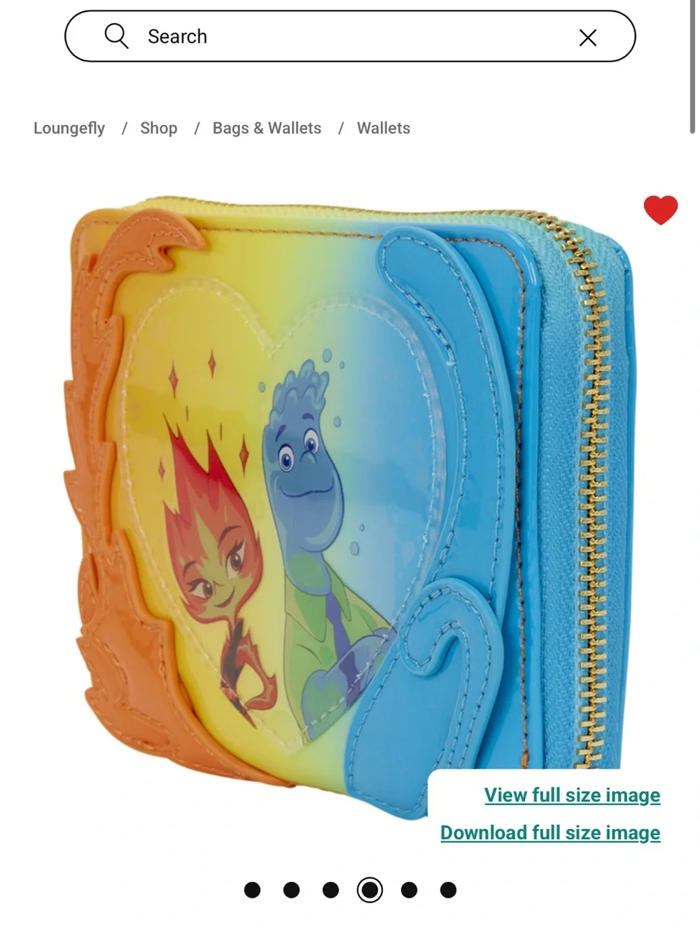 Loungefly Elemental Exclusive Wade & Ember Ombre Mini Backpack & Wallet